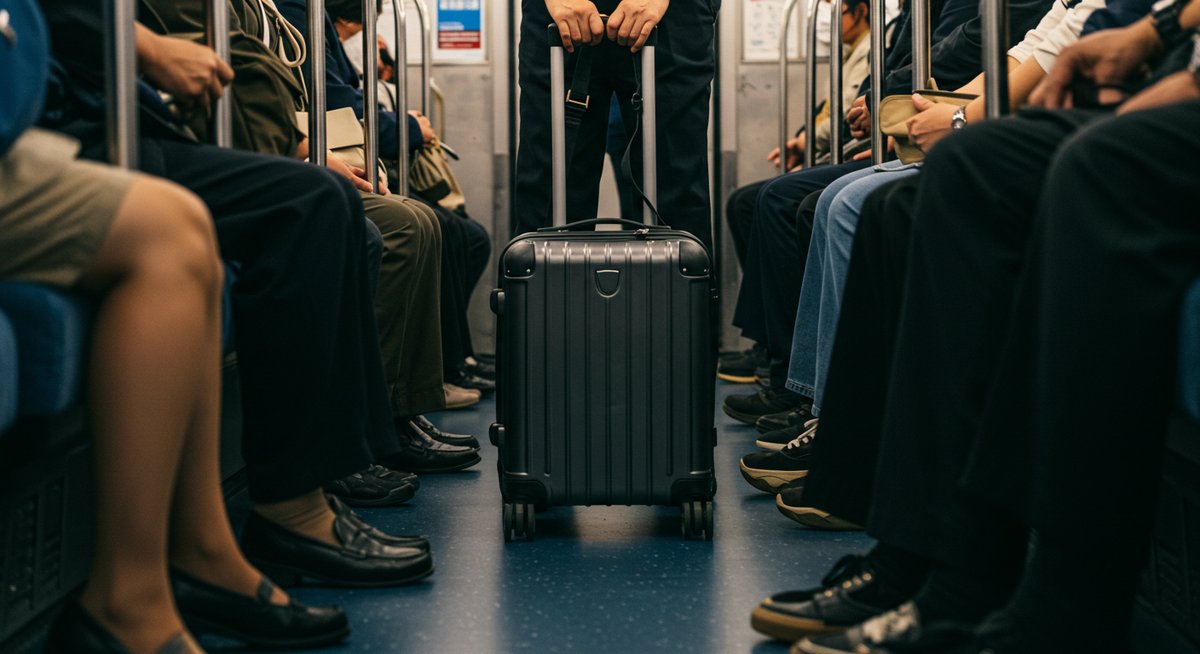 キャリーケース 電車 置き方