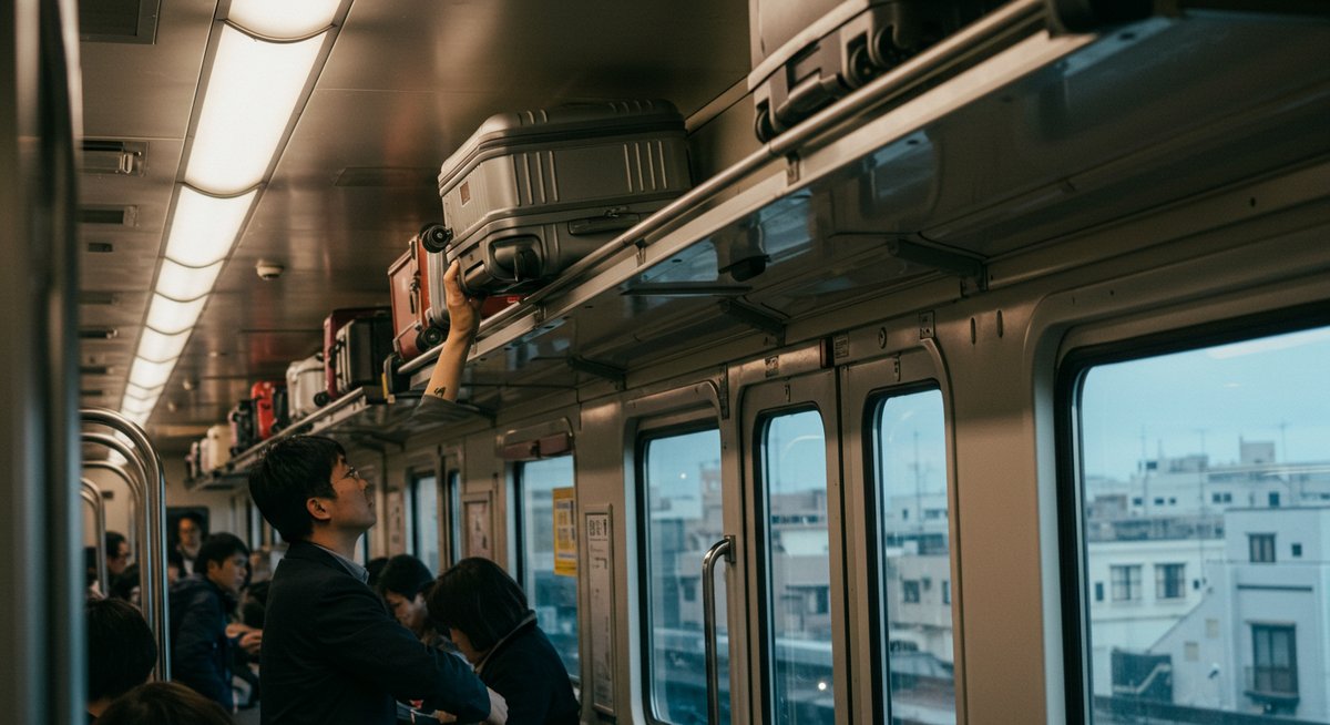キャリーケース 電車 置き方
