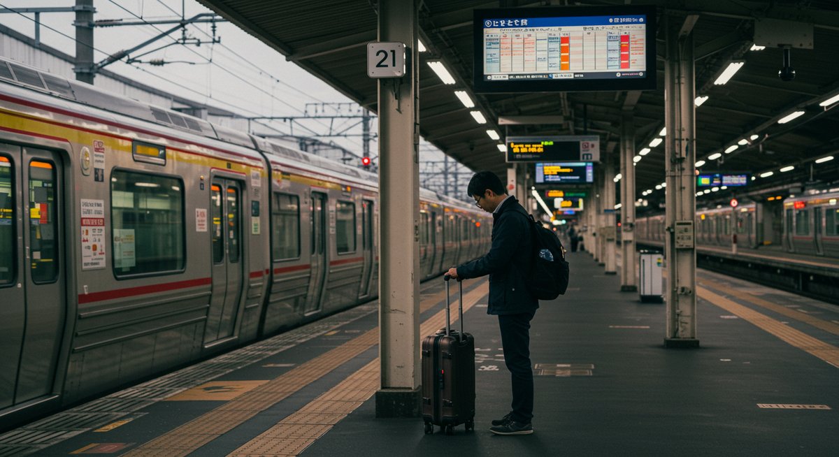 キャリーケース 電車 置き方