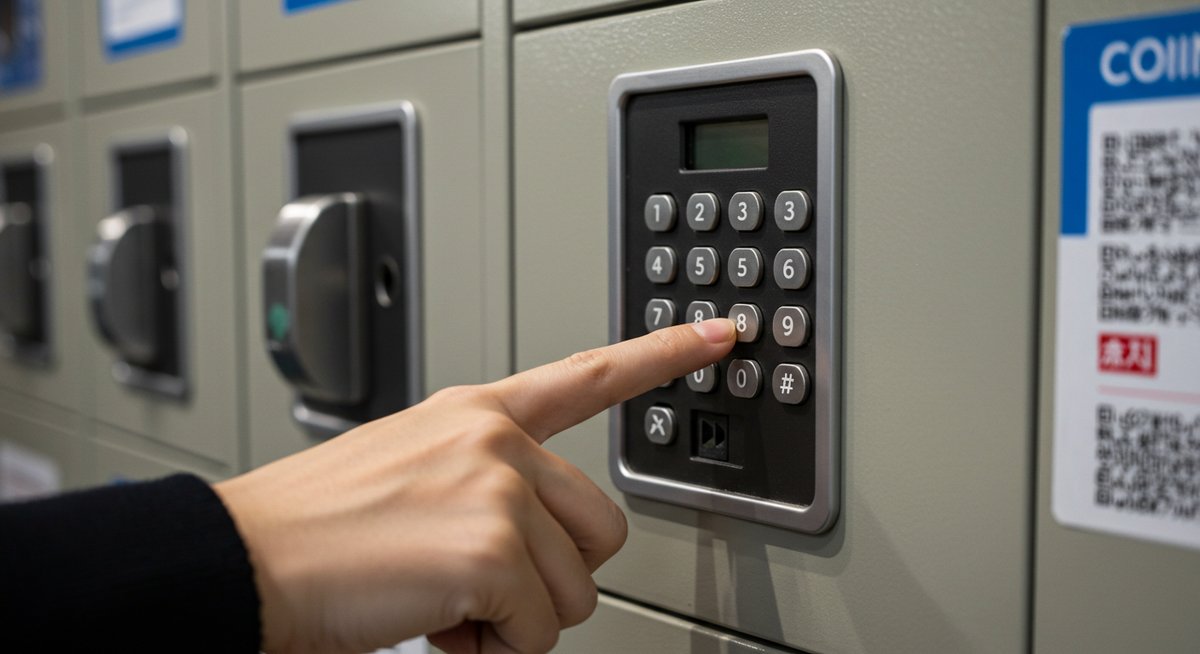 コインロッカー 暗証番号 受け渡し