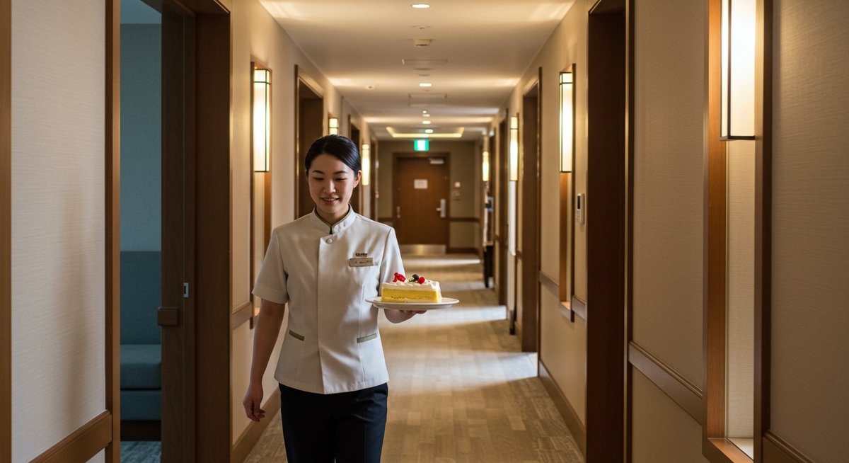 ホテル に ケーキ を 届けて もらう