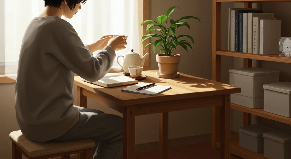 一人 の 時間 を 楽しむ 女性