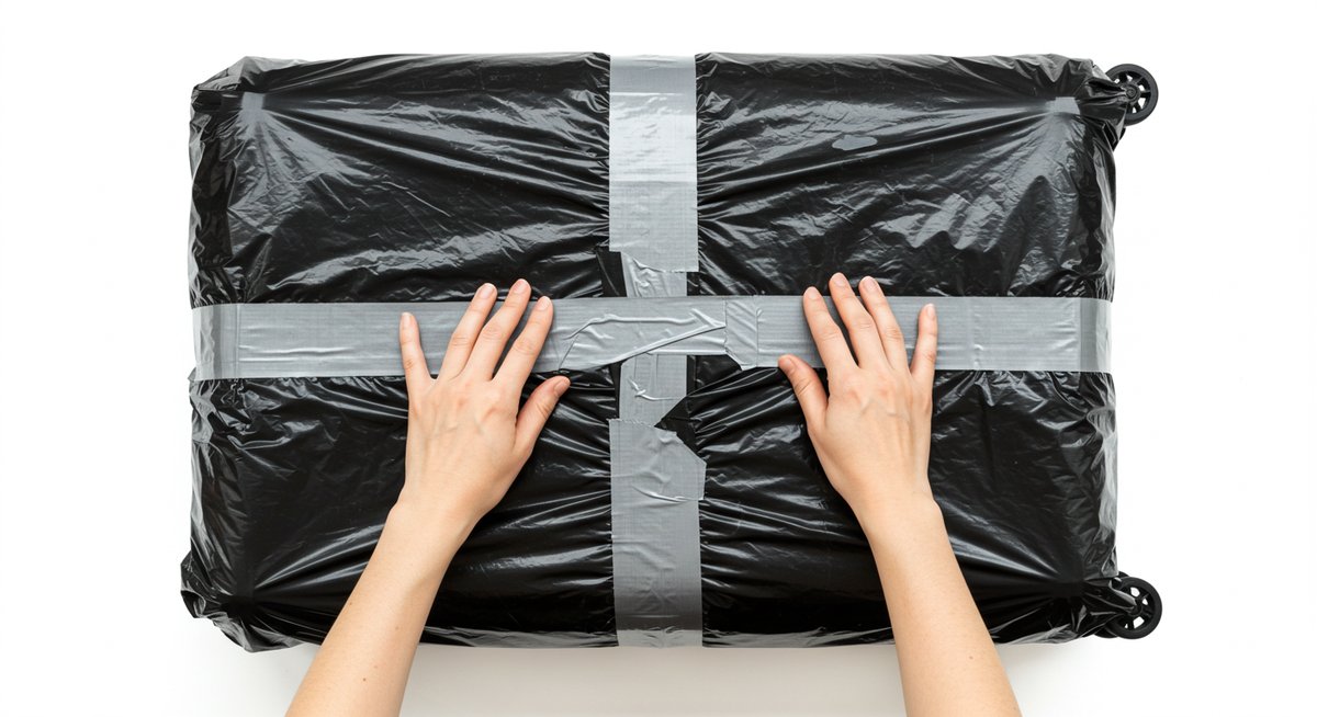 スーツケースカバー 代用