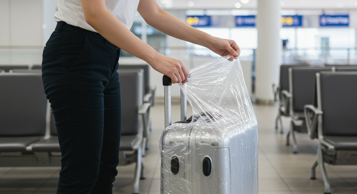 スーツケースカバー 代用