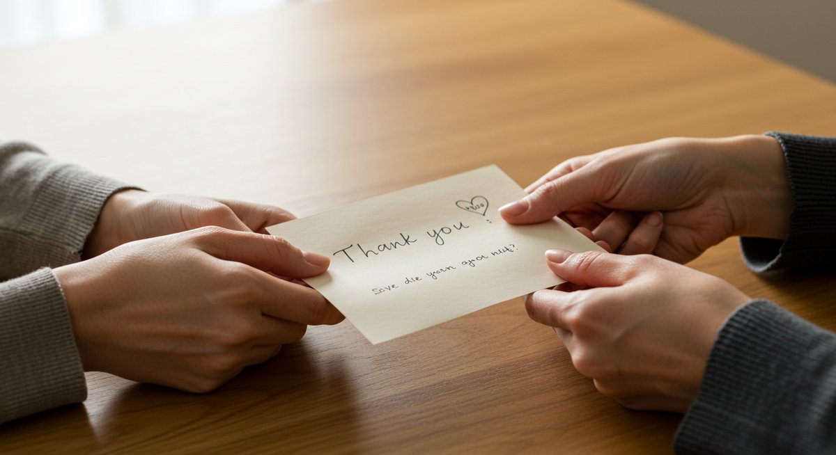 旅行に連れて行ってもらったお礼